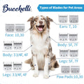 Bucchelli Detachable A Series 30 Blades for Dog Grooming Cuts Hair 1/50" - 0.5mm Japanese High Carbon Steel Dog Grooming Blade (Compatible A5 Series Clippers for Dogs Cat(B30)