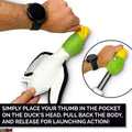 Hyper Pet Flying Series Interactive Dog Toys - Large Duck Slingshot Fetching Dog Toy - Floats on Water