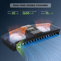 PAIZOO Aquarium Chiller Fan with Temp Probe & LCD Display, Cooling 3-7℉, 7W