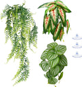 Artificial Reptile Terrarium Plants 3 Pack with Suction Cups