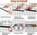 Dog Crate Water Bowls No Spill, 40oz Stainless Steel Dog Food and Water Bowl Set for Large/Medium/Small Pets, Detachable Hanging Pets Bowls for Cage, Kennel, Crate,Convenient for Adding Food and Water