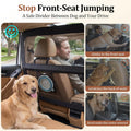 Dog Car Barrier for SUVs Trucks Sedans – 56" Wide Pet Divider for Back Seat & Cargo Area, Heavy-Duty Metal Frame with Ch