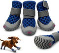 Dog Shoes for Small Dogs, Puppy Boots for Hot Pavement, Blue Size 3
