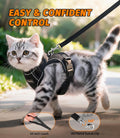 Cat Harness and Leash for Walking, Escape Proof Adjustable Vest Harness