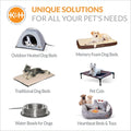 K&H Pet Products Coolin' Dog Water Bowl, Summer Cooling Water Bowl for Small, Medium & Large Dogs & Cats, Indoor Outdoor Insulated Ice Cold Pet Dish to Keep Pets Hydrated - 96 Ounces Chill Blue