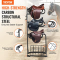 VEVOR Freestanding Saddle Stand, 30 x 30 x 68.5 in, 3 Tiers Saddle Rack, Heavy Duty Saddle Blanket Holder with Removable