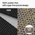 Mewtopia No-Gap Puzzle Cat Litter Box Mat – Seamless, Limitless Expandable, Extra Large(41.3"x21.6") Litter Trapping mat