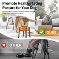 PROERR Lifted Dog Bowl Stand - Without Bowls, Single Raise Pet Food Table Adjustable Wide 7-11", Tall 10" - Bowl Stand S
