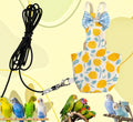2 Pcs Bird Diapers Bird Harness Flight Suits Diapers with 80 Inch Flying Leash Reusable Parrot Nappy with Waterproof Inn