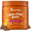 Zesty Paws Omega 3 Alaskan Fish Oil Chew Treats for Dogs - with AlaskOmega for EPA & DHA Fatty Acids - Hip & Joint Support + Skin & Coat Chicken Flavor (90 Soft Chews)