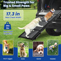 Dog Ramp for Car, Pawlify 71" x 17.3" Dog Ramps for Large Dogs with Anti-Pinch Handle and Anti-Slip Rug Surface, Folding