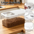 YEXEXINM Pet Food Storage Container with Lid & Scooper 5-7.5lbs/6L Dog Food Storage Container Clear Airtight Cat Food St