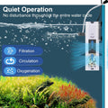 265 GPH 4-In-1 Aquarium Filter, 20-80 Gallon Fish Tank Filters (15 W)