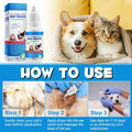 VOSIFSDIY Dog Cat Ear Infection Treatment Drops, Pets Ear Cleaning Drops with 1% Hydrocortisone for Dog & Cats Yeast Inf