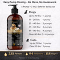 Omega-3 Fish Oil for Dogs & Cats – 2-Pack (16 fl oz Each) High-Potency Wild-Caught Fish Oil with 800 mg EPA + 525 mg DHA