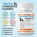Dewormer for Dogs and Cats - Fenbendazole Tablet Broad Spectrum (50 Tablets