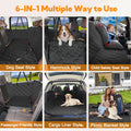 Kytely Dog Car Seat Cover for Back Seat, Waterproof Hammock for Car&SUV