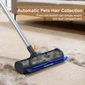 Garstor Carpet Hair Removal Tool, Long Handle Dog Hair Remover, Reusable Carpet Sweeper, Pet Fur Remover with Dust Container for Carpet, Rugs, Mats, Furniture, Upholstery