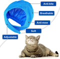 Kritkin 9 Pcs Cat Bathing Bag Set Cat Shower Bag Anti Bite and Scratch for Pet Grooming Washing Brush Comb Muzzle Nail Clipper Nail File Tick Tool(Blue, Turquoise)