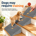Dog Ramp for Stairs for Small, Senior, Injured Dogs & Cats, Non-Slip Self-Sticky Adhesive Pads, Washable Removable Cover