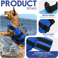 ASENKU Dog Life Jacket with Reflective Stripes, Adjustable High Visibility Dog Safety Vest, Ripstop Lifesaver, Pet Prese