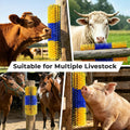 2PCS Livestock Scratching Brushes, Horse Scratcher Goat Brush Post
