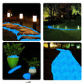 1000PCS Luminous Stone Glow Stones Glow in The Dark Rocks Outdoor for Walkway Backyard Pathway Lawn Aquarium Potted Plan