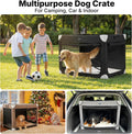 Veehoo 48" Collapsible Dog Travel Crates Portable Dog Kennel for Large Dogs