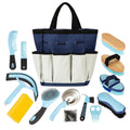 Horse Grooming Kit, 14-in-1 Professional Horse Brush Supplies Set for Grooming & Care, with Horse Brushes, Curry Comb, H