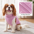 KYEESE 2Pack Dog Sweater Soft Dogs Clothes Warm Pets Clothes Turtleneck Pets Coats Dog Sweaters for Small Dogs Girl Pullover Small Pet Sweaters Stretchy Pet Sweatshirt