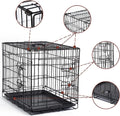 DONORO Dog Crates for Small Size Dogs Indoor Double Door Dog Kennels & Houses for Puppy and Cats, Collapsible Metal Cont