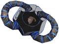 BETYMAN Outdoor Cat Enclosures Playground with 2 Circle Playpen Tunnels Catio, Outside House Include Portable Tent for Cats, Kitty and Small Animals - Indoor Outdoor Fence with Top Cover