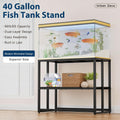 40 Gallon Metal Fish Tank Stand, Aquarium & Terrarium Stand for Home Office