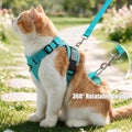 Large Cat Harness and Leash Set, Escape Proof Walking Harness for Big Cats