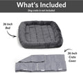 New World Dog Crate Comfort Kit by, Matching Dog Crate Cover & Dog Bed to Make Your Dogs Crate Their Home, Compatible wi