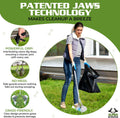 Dog Pooper Scooper for Yard - 38" Lightweight Ergonomic Handle, Rust-Resistant Aluminum, Jaws Technology Poop Scooper fo