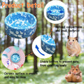 kathson 2 Pcs Hamster Food Bowl Guinea Pig Ceramic Water Bowl Small Animal Feeding Dish for Dwarf Hamster Gerbil Syrian 