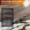 UVB Reptile Light Bulb 10.0, 23W UV Spiral Compact Florescent Terrarium Lamp Ideal for Desert Reptiles Bearded Dragons L