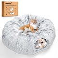 VIVOYAN Multifunctional Cat Tunnel Toy - XL Interactive Cat Play Tunnel with Climbing Holes and Thick Resting Mat, Ideal for Mult Homes and Extended Playtime