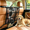 KINIVA Dog Car Barrier, Upgraded 22.4"x22.6" Pet Barrier for Cars, Heavy Duty Mesh Dog Net Between Front Seats, Double-L