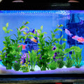 QUOZUO Fish Tank Accessories Aquarium Decorations Green Plants, 10pcs Green Fish Tank Decorations Plastic Plants, Fish T