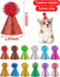PET SHOW 24 Pack Mini Party Hats for Small Dogs Stuffed Animals