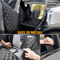 PETICON Dog Seat Cover for Tesla Model 3 & Y Back Seat + 2 Door Protectors