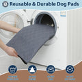 Washable Pee Pads for Dogs, 34x36 Reusable Puppy Pads with Fast Absorbent, Waterproof Reusable Pee Pads for Whelping, Traing, Incontinence and Potty, 3 Pack, Grey.