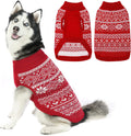 HOMIMP Argyle Dog Sweater - Warm Winter Coat for Small, Medium & Large Dogs, Ugly Puppy Sweater for Boys & Girls