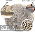 Muddy Mat®Cloud K-9 Bed for Dogs & Cats, Soft & Relaxing Donut Dog Bed, Chenille Material, Removable Cover, Washable & Dryer Safe–Beige Medium(35'x35')