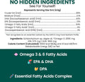 Vegan Omega 3 for Dogs, 8oz - Algae Oil Supplement for Skin and Coat