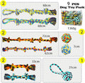 Speedy Panther 9 Pack Large Dog Rope Toys for Aggressive Chewers, 5 Knots Indestructible Chew Toy Kit for Medium Large D