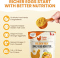 Golden Yolk Daily Egg Booster for Chickens - 1 LB Whole-Food Chicken Vitamins and Supplements - 13 Herbs with Marigold L