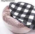 Round Dog Bed Cover Washable Elastic Edged 30×9.8 Inch